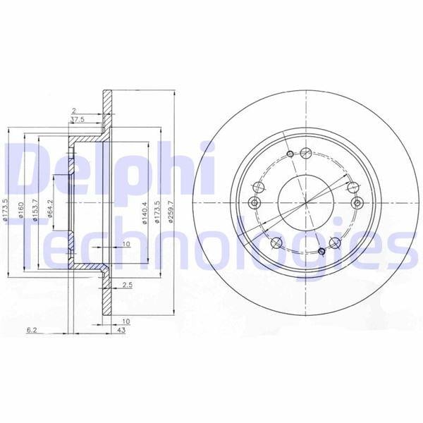 ARKA FREN DİSKİ DOLU TİP HONDA ACCORD 2.0L K20A VTEC 2.2L N22A CTDİ 2.4L K24A CL7 CL9 CN1 kasa 0 3-08 260 çap x 5 bijon - Takım disk fiyatıdır