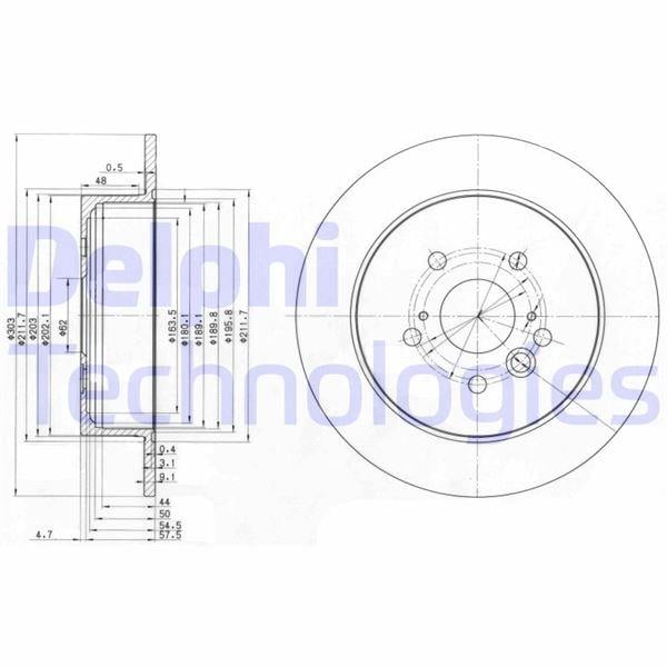 ARKA FREN DİSKİ DOLU TİP TOYOTA RAV4 2.0L 1AZ-FE ACA21 01-05 303 çap x 5 bijon - Takım disk fiya tıdır