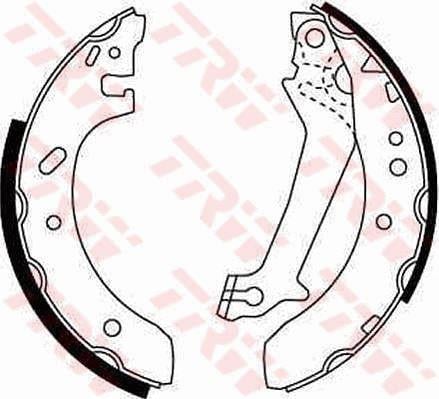 ARKA PABUÇ BALATA ESCORT V/VI 1.4 1.6 1.8D ABS SIZ 95 > FIESTA 1.3 1.4 1Ç8D 203x38 GS8608