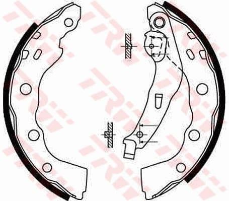ARKA PABUÇ BALATA MITSUBISHI CARISMA 1.6 1.8 GDİ 1.9TD 95-06 TOYOTA AVENSIS 1.6VVTİ 00-03 203x39