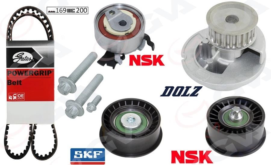 DEVİRDAİMLİ EKSANTRİK GERGİ KİTİ 162x200 ASTRA G 1.4 1.6 16V 98-05 VECTRA C 1.6 CORSA C 1.4 1.6