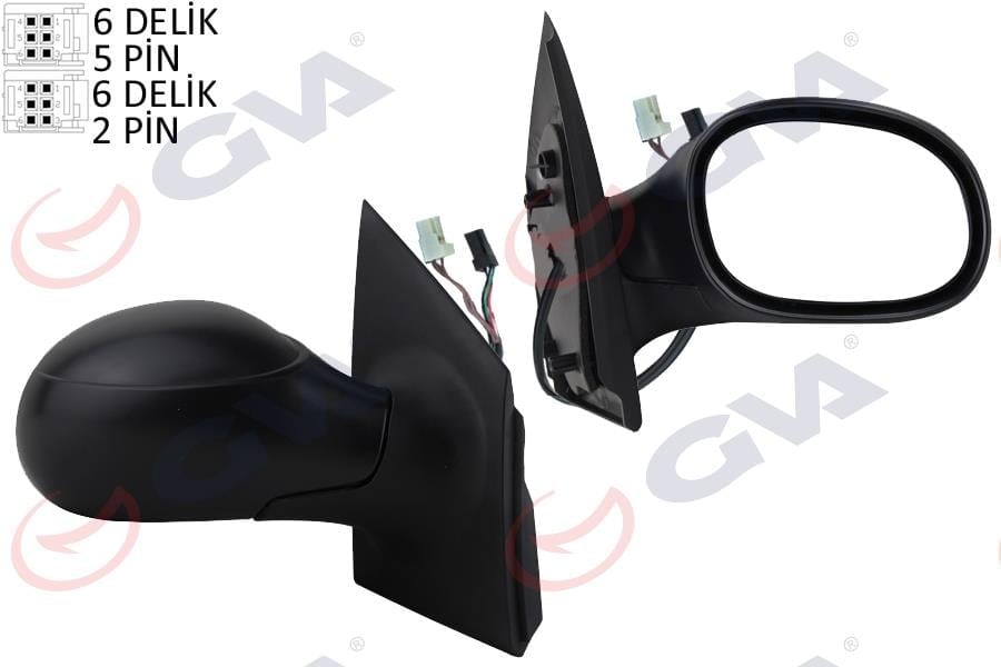 DIŞ DİKİZ AYNASI SAĞ C2 03> ELEKTRİKLİ ISITMALI SENSÖRLÜ KONVEKS VM-502EHSR