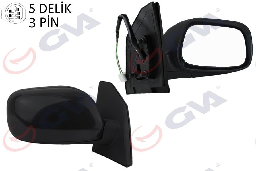 DIŞ DİKİZ AYNASI SAĞ COROLLA 02> ELEKTRİKLİ KONVEKS 3 FİŞ VM-277ER