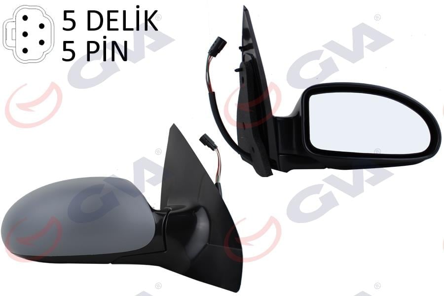 DIŞ DİKİZ AYNASI SAĞ FORD FOCUS 98 > ELEKTRİKLİ ISITMALI ASTARLI DEĞİŞEN KAPAK 5PİN 5 FİŞ VM-319EHPR