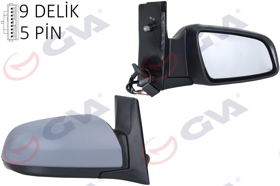 DIŞ DİKİZ AYNASI SAĞ ZAFIRA B 05> ELEKTRİKLİ ISITMALI ASTARLI KONVEKS 5 FİŞ VM-6169EHPR
