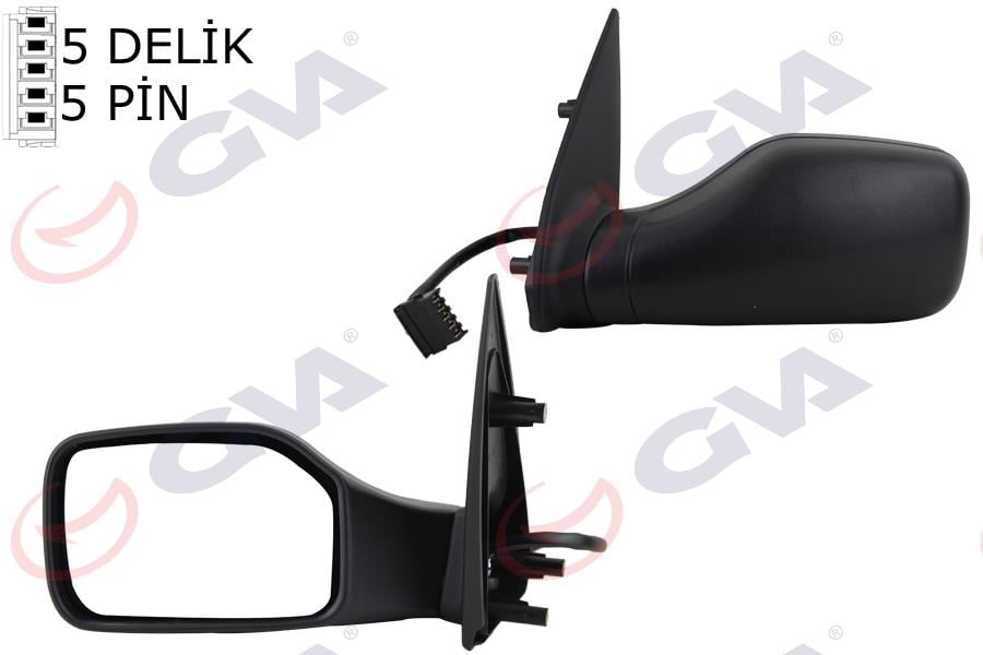 DIŞ DİKİZ AYNASI SOL 106 93> ELEKTRİKLİ ISITMALI KONVEKS 5 FİŞ VM-101EHL
