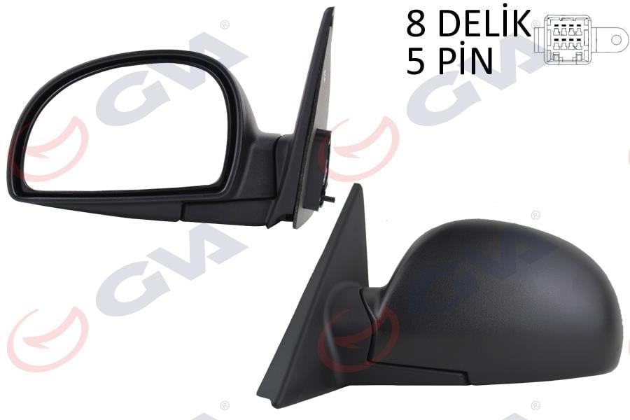 DIŞ DİKİZ AYNASI SOL ACCENT 03> ELEKTRİKLİ ISITMALI KONVEKS 5 FİŞ VM-449EHL