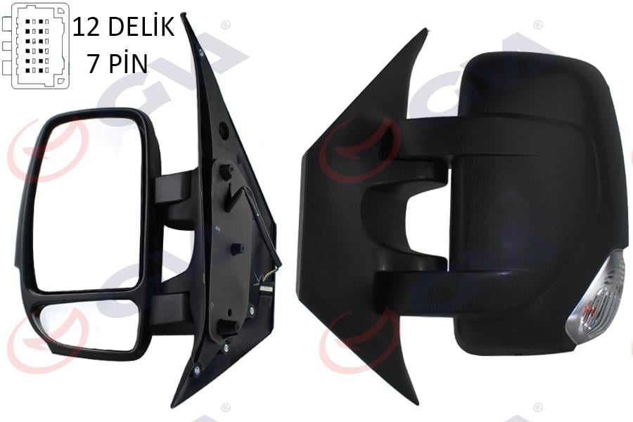 DIŞ DİKİZ AYNASI SOL MASTER-MOVANO 10> ELEKTRİKLİ ISITMALI SİNYALLİ KONVEKS SOL L VM-971EHL