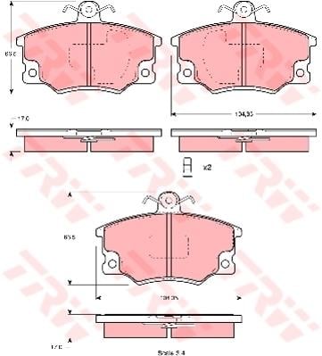 DİSK BALATA ÖN AKS ALFA ROMEO 145 930 -146 930 -155 167 -SPIDER 916 1994->1999