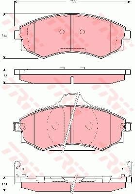 DİSK BALATA ÖN AKS HYUNDAI LANTRA II J-2 KIA MAGENTIS I GD-MS 2001->2005