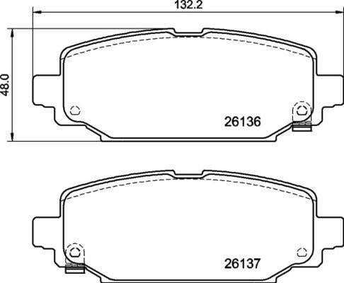 DİSK FREN BALATASI ARKA JEEP WRANGLER 2.0/2.2D 11/17>