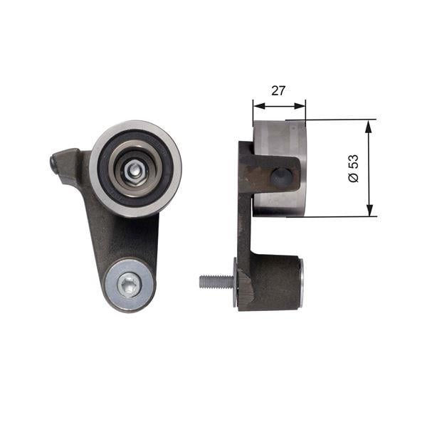 EKSANTRİK GERGİ RULMANI LGN 2.0-2.0 16V-SAFRANE II 2.0 16V 95-01 - VOLVO S40-V40-S70-C70-V70-850