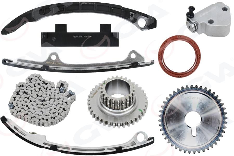 EKSANTRİK ZİNCİR SETİ NISSAN X-TRAIL 2.0L QR20 T30 01-06 2.5L QR25DE T30 01-06 / PRIMERA 2.0L QR20 P12 03-> BALANS ZİNCİRİ VE BALANS GERGİSİ YOK