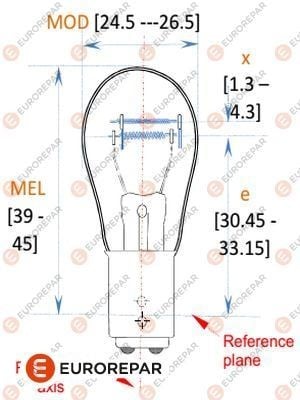 ERP 12V-21/5W AMPUL