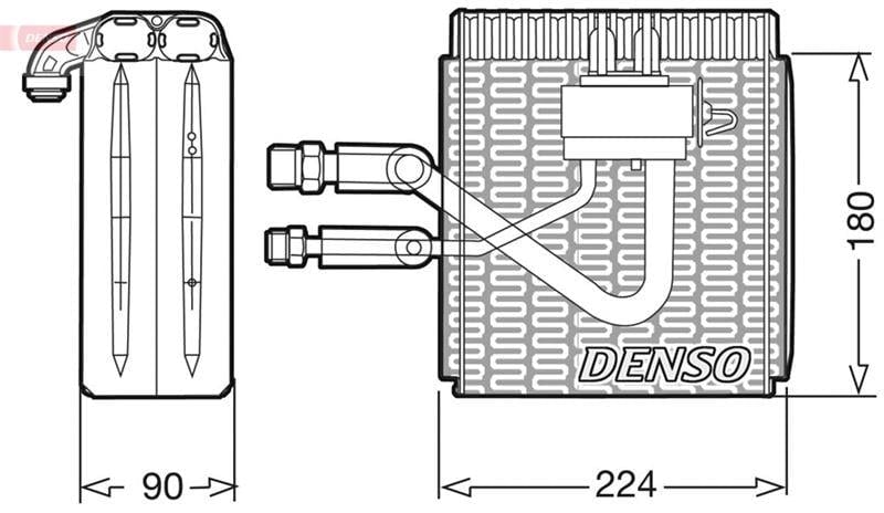 EVAPORATOR. AİR CONDİTİONİNG FIAT BARCHETTA 95-05