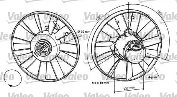 FAN MOTORU VW PASSAT 93>97