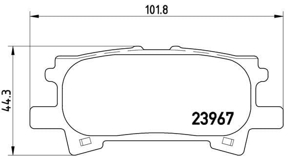 FREN BALATA ARKA LEXUS RX 03-08