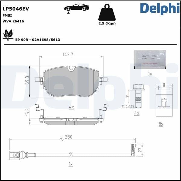 FREN BALATASI ELEKTRİKLİ AUDI Q4-CUPRA BORN-SKODA ENYAQ IV-VW ID.4-ID.5 05/2020>