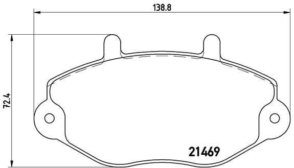 FREN BALATASI ÖN FORD TRANSİT 92> T15-M15