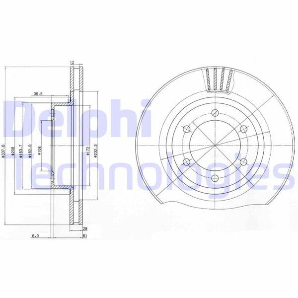 FREN DİSKİ ÇİFTLİ PAKET . DELİKLİ ÖN TOYOTA LANDCRUISER 01/2003 >