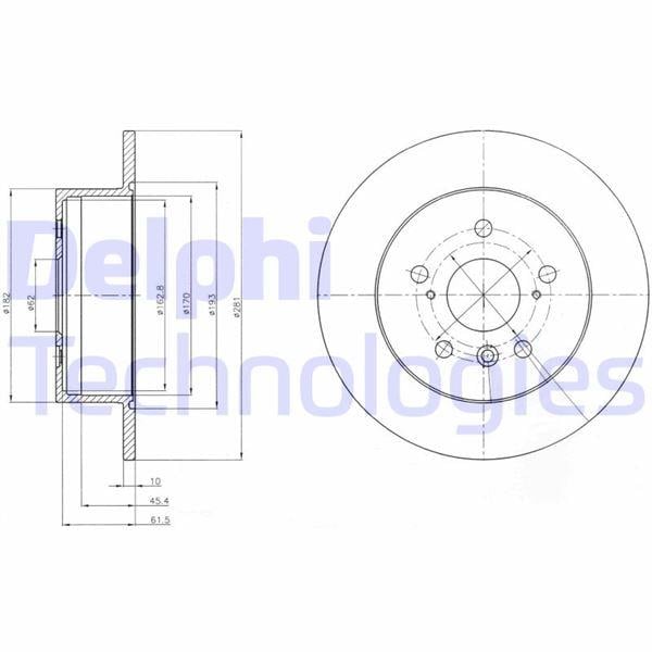 FREN DİSKİ ÇİFTLİ PAKET . DELİKSİZ ARKA TOYOTA CAMRY 11/2005 > 12/2011