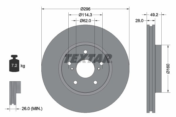 FREN DİSKİ ÖN IS C GSE2 250 GSE20
