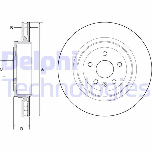 FREN DİSKİ TEKLİ PAKET - BOYALI. DELİKLİ ARKA TESLA S 09/2012 >
