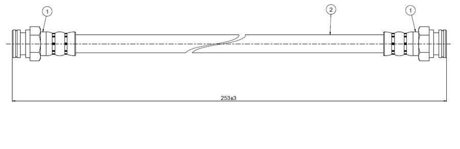FREN HORTUMU arka Pulsar N10 79-82
