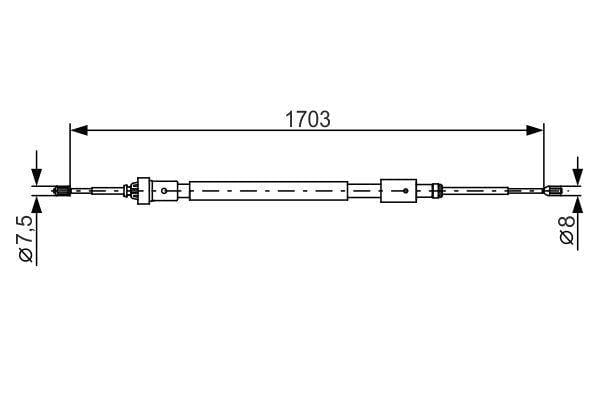 FREN TELİ. 1703 MM