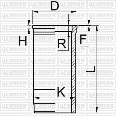 GOMLEK Q115.0MM STD -SCANIA-DS 8- DSJ 8.01-DN 9.01