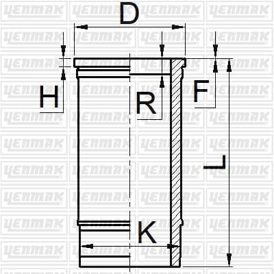 GOMLEK Q115.0MM STD -SCANIA-DS 94 LA 310