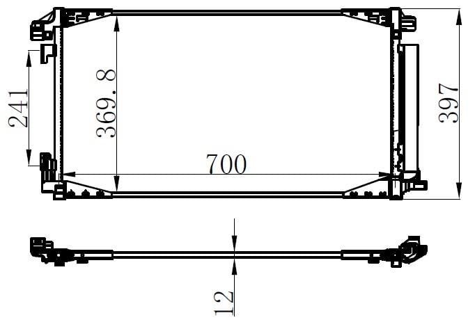 KLİMA BRAZİNG CONDENSER A/M 700X370X12 CHR 2017