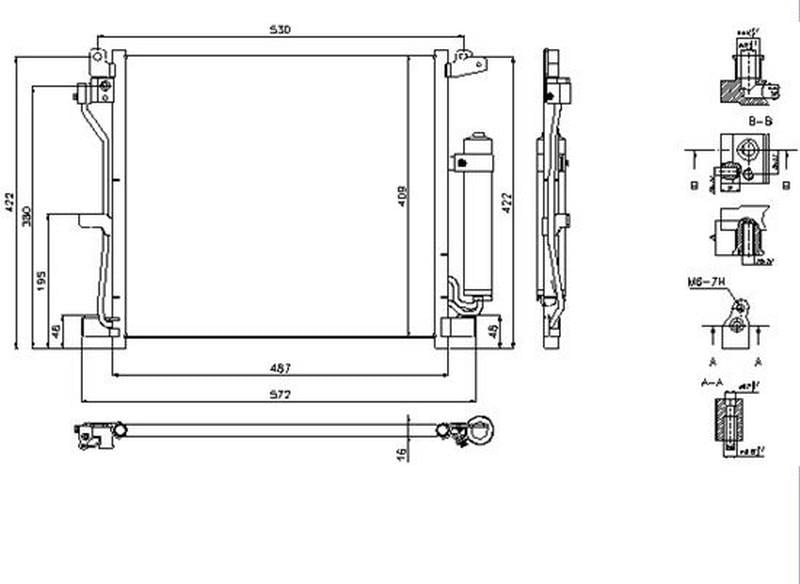 KLİMA BRAZİNG CONDENSER A/M JUKE 1.5 DCİ 2010 940337