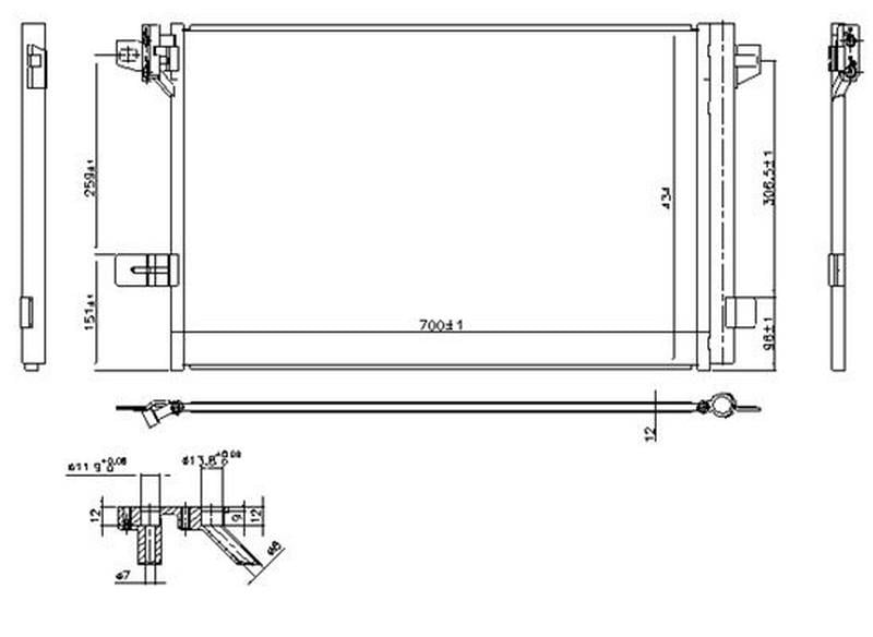 KLİMA BRAZİNG CONDENSER TRANSPORTER T6 2015 940732