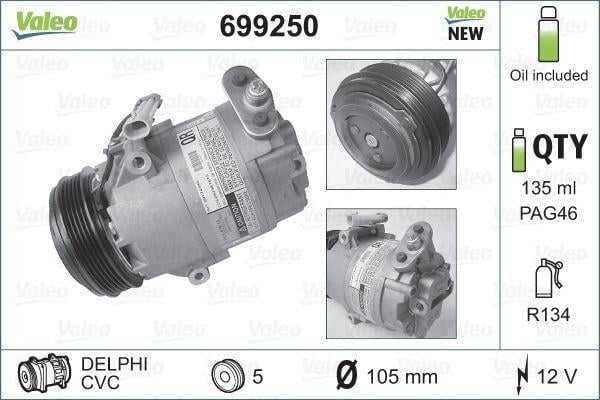 KLİMA KOMPRESÖRÜ ASTRA G 1.4 16V-1.6 16V-1.8 16V-2.0 16V 98-05 109mm