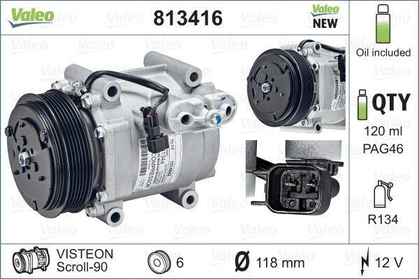 KLİMA KOMPRESÖRÜ FIESTA VI 1.6-1.4 TDCİ-1.6 TDCİ 08>12 120mm