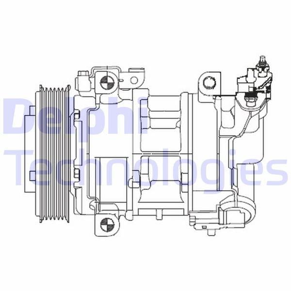 KLİMA KOMPRESÖRÜ P308-P5008-P3008-RCZ-PARTNER-BERLINGO-C4-DS4-DS5 09>16 1.4 16V EP3C 1.6 THP-VTi EP6C-EP6CDT