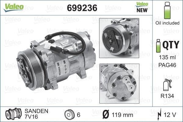 KLİMA KOMPRESÖRÜ PARTNER-BERLINGO-EXPERT-JUMPY-P205-P206-P306-P406-P806-C5-XSARA-BOXER-JUMPER- DUCATO 1.8İ-1.9D-2.0 HDI