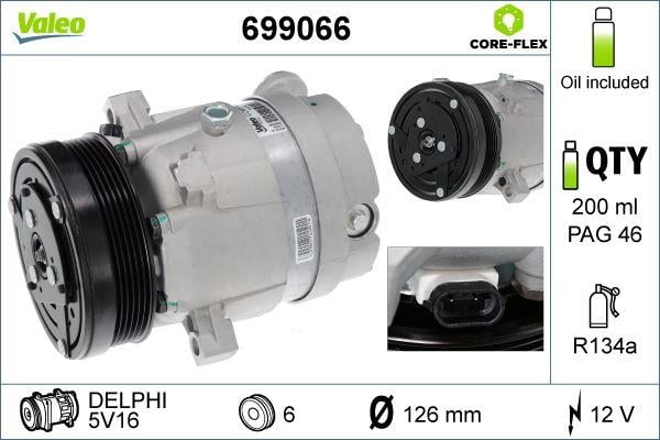 KLİMA KOMPRESÖRÜ VECTRA A 2.0 88-95 -CALIBRA A 2.0 90-97 124mm