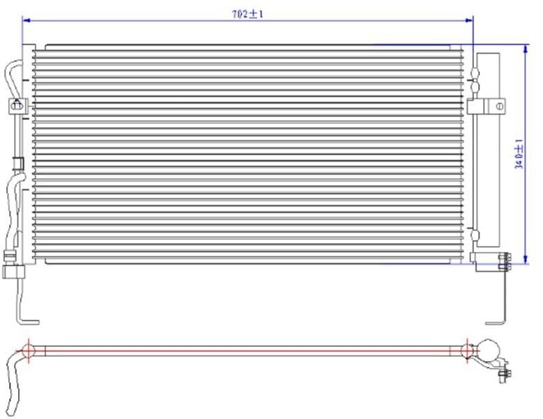 KLİMA KONDANSERİ SANTAFE 2.0 CRDİ 04 >