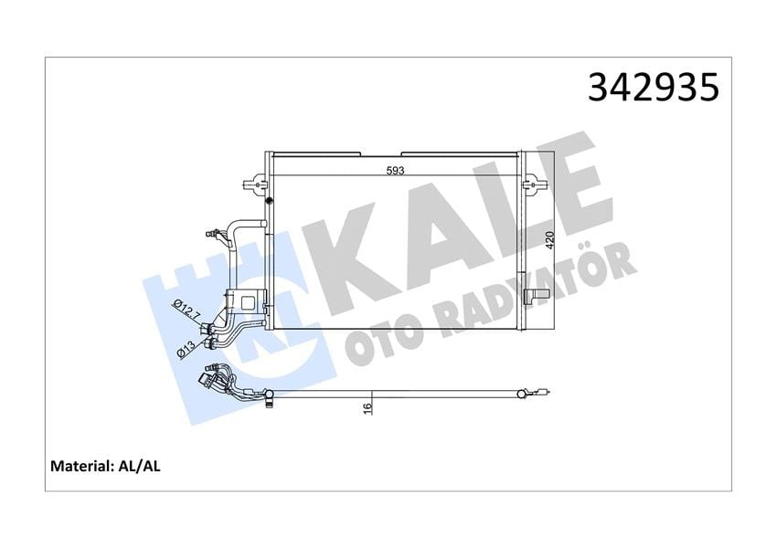 KLİMA KONDENSERİ AUDI A4 AL-AL