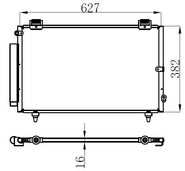 KLİMA KONDENSERİ COROLLA 1.3İ 16V-2.0 D4D 01 > OTO.-MEK.