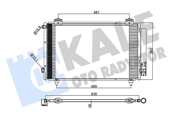 KLİMA KONDENSERİ COROLLA AL/AL 630x382x16