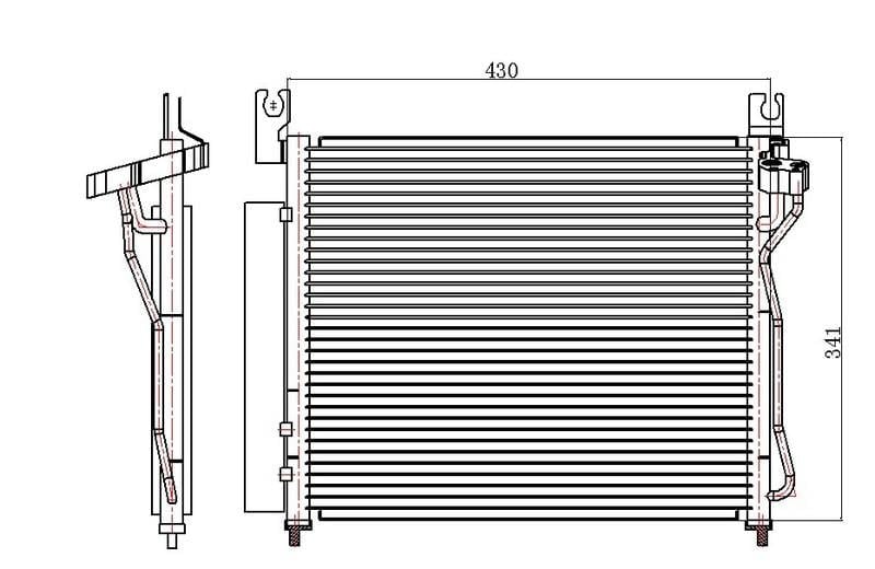 KLİMA KONDENSERİ KIA PİCANTO 08 > 570X500X16 OTO.-MEK.