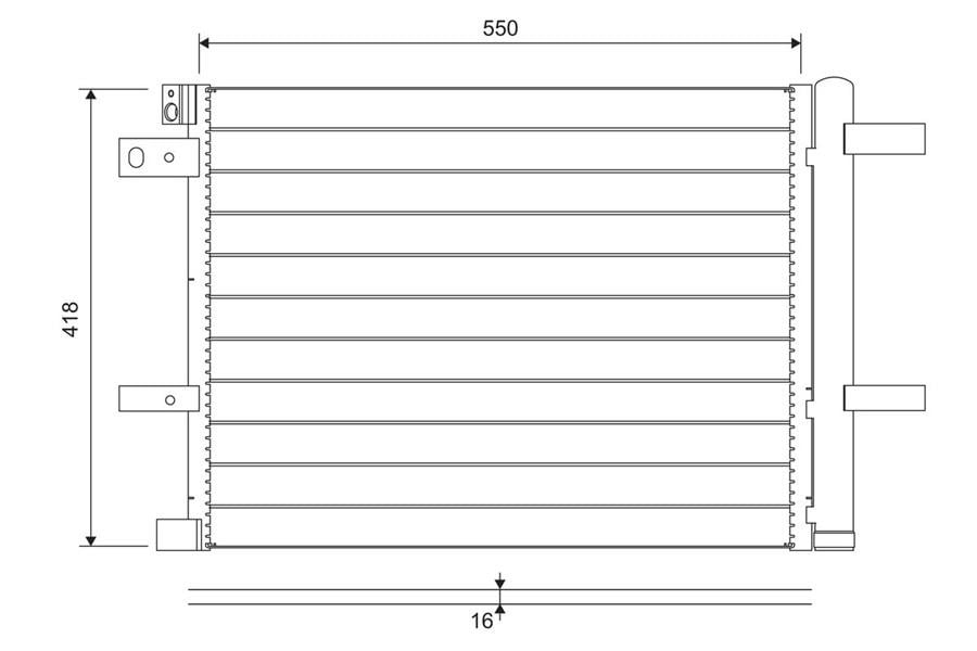 KLİMA RADYATÖRÜ KONDANSATÖRÜ OPEL ASTRA L 21> COMBO E 18> VIVARO C-ZAFIRA LIFE 19> PEUGEOT P508-P3 008-P5008-PARTNER-RIFTER-TRAVELLER CITROEN BERLINGO-C4-C5 AIRCROS-DS7 17> 1.2 PURETECH 1.6THP 1.5-2.