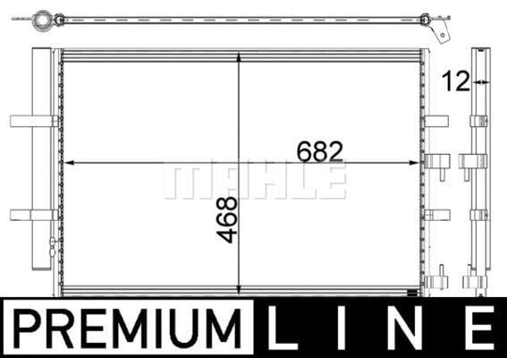 KLİMA RADYATORU KONDENSERİ TRANSİT CUSTOM V362 12> TRANSIT V363 14> 2.2 TDCİ 717x467 AL AL