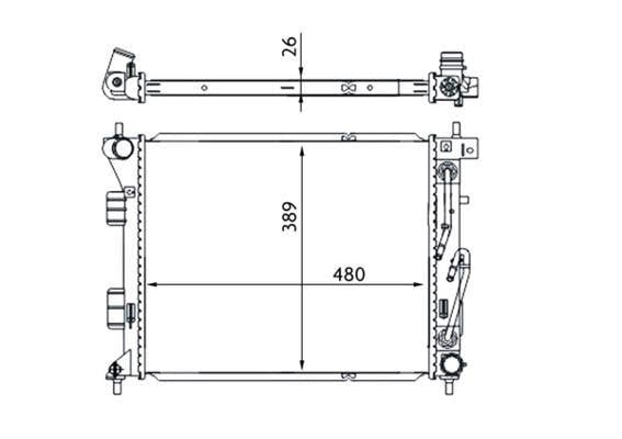 Kühlmittelkühler HYUNDAI I30 / KIA CEED