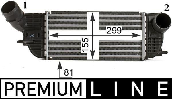 Ladeluftkühler PEUGEOT 407/ CITROEN C5
