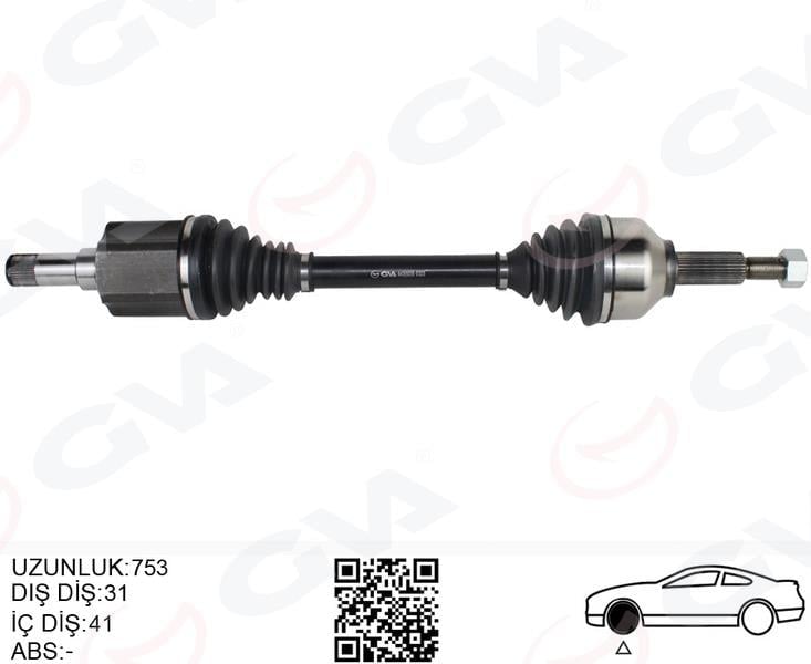 ON AKS KOMPLE SOL CUSTOM V362 2.0 ECOBLUE -2.2 TDCI 125 155 11> UZUN SASE