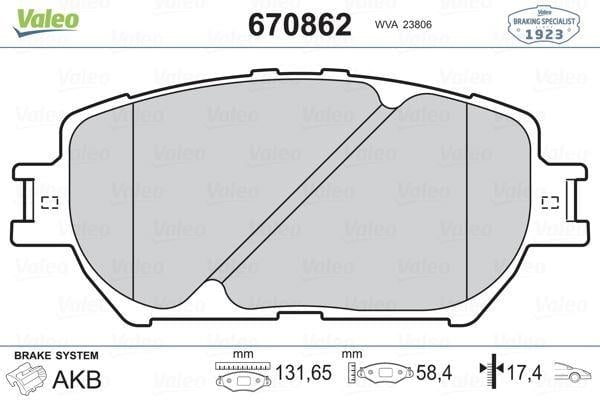 ÖN BALATA CAMRY 01-06